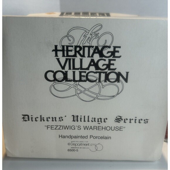 Department 56 Heritage Village Collection. Dickens Village. Fezziwigs Warehouse - Picture 2 of 6